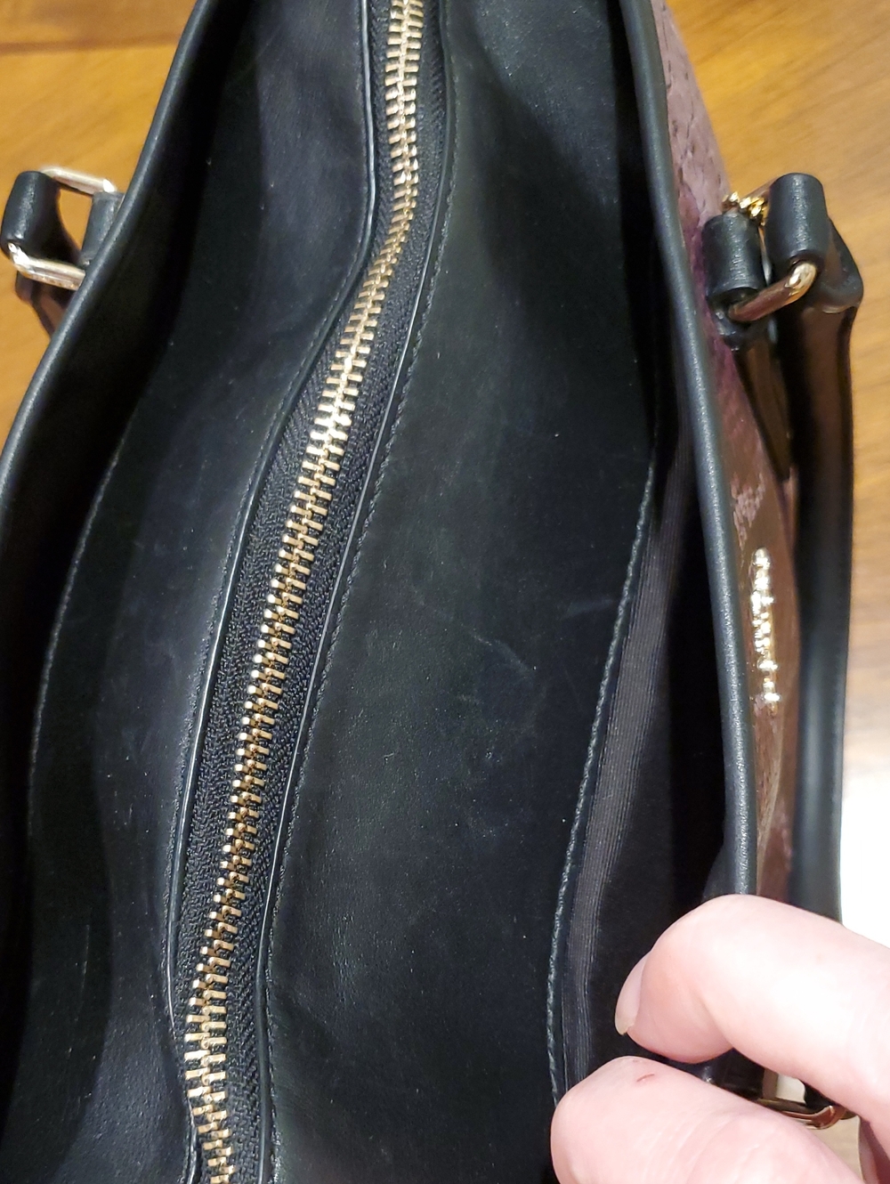 Coach Python Embossed Morgan Satchel - Picture 9 of 16